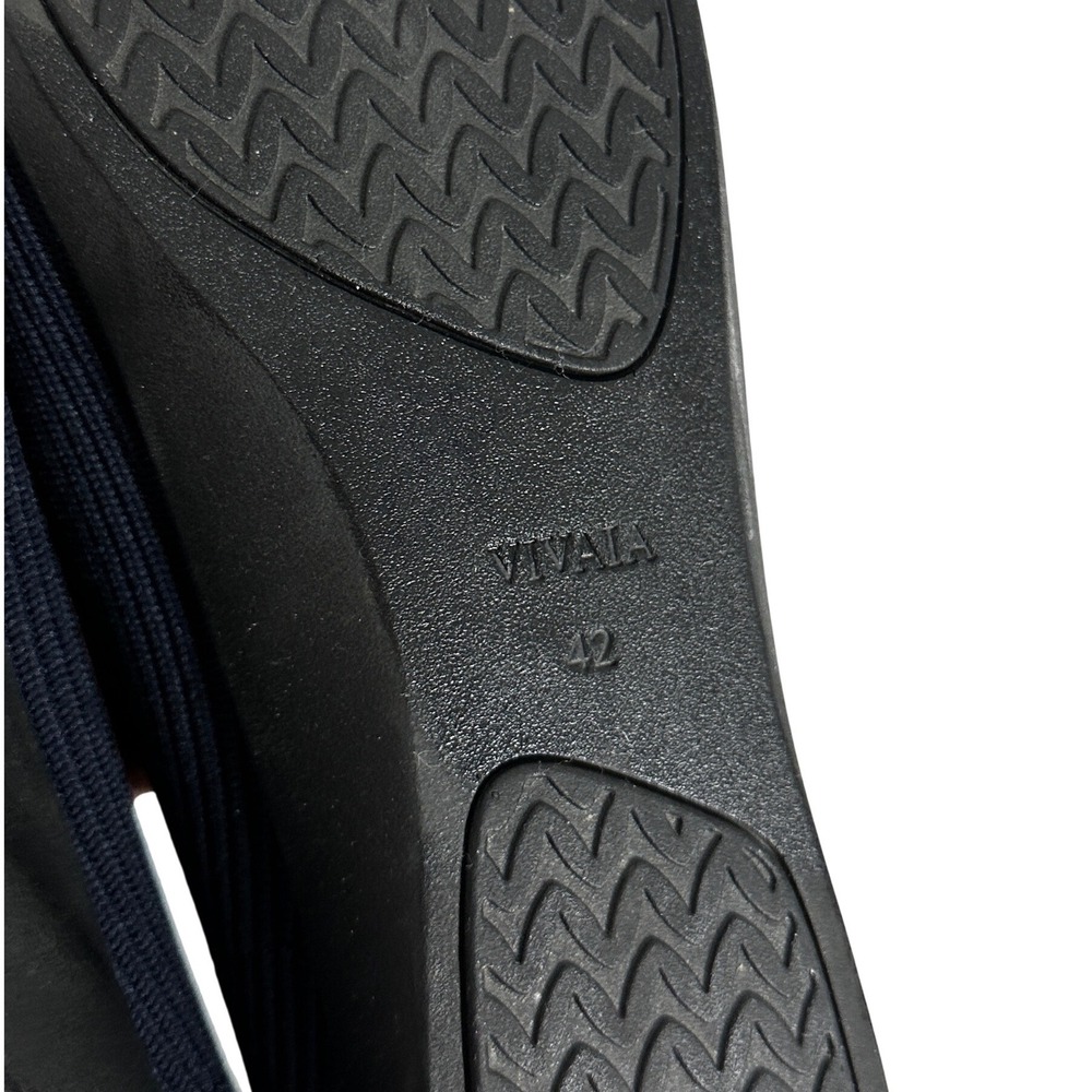 VIVAIA Margot Square Toe Knit Ballet Flats Womens Sz 42 or 10.5 Sustainable Blue - Picture 3 of 9